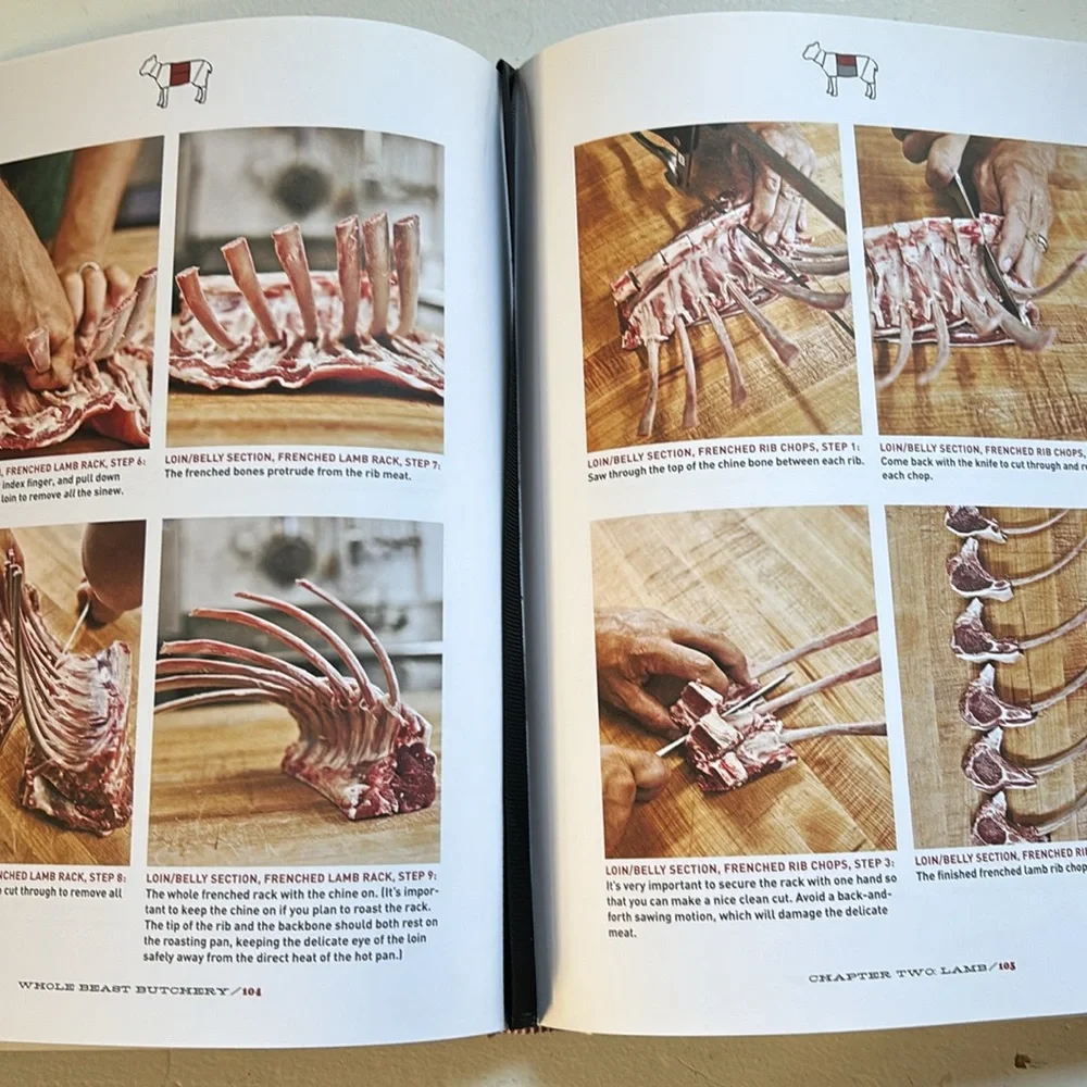 New! Bundle/2 Books BUTCHERING (Beef) Danforth SC & WHOLE BEAST BUTCHERY Farr HC